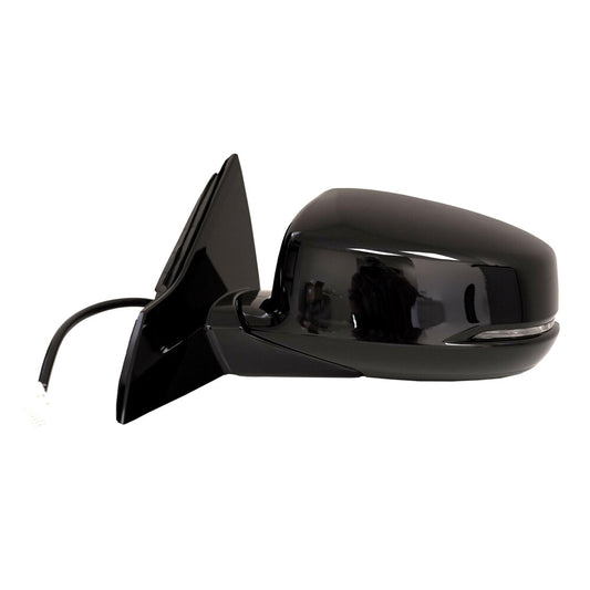 Side mirror driver L for 13-17 for Honda Accord power indicator light, heated, black, 8-pin - n