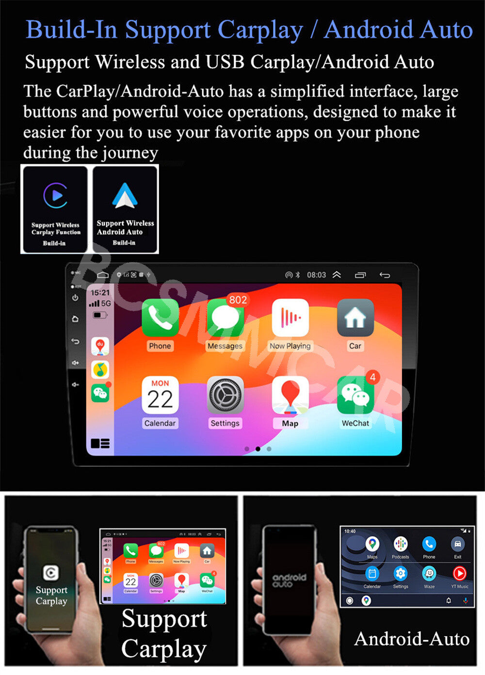 9in Android Stereo Receiver Car Radio Player Fit for SAAB 9-3 93 2007-2011 GPS