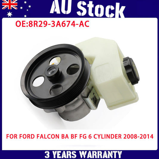 Power Steering Pump 8R29-3A674-AC For 2008-2014 Falcon BA BF FG 6 cylinder v