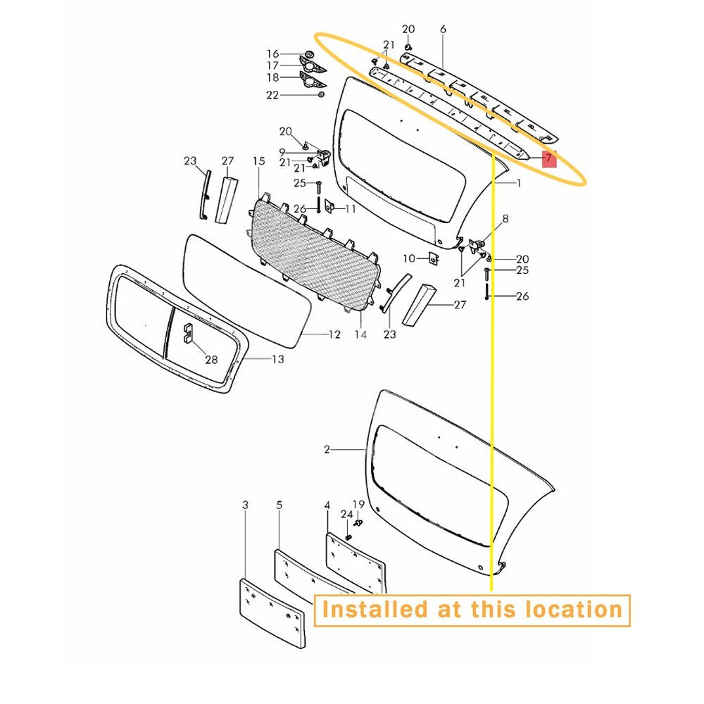 Equipment Manufacturer ( ) for Bentley GT Inline Bracket: 3W3807277
