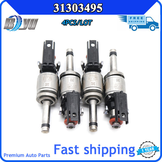 31303495 2014-2015 Turbo 4-Piece Fuel Injector for Volvo S60, S80, V60, XC60, XC70 2.0L- v