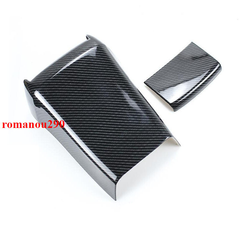 for Honda for Civic 2016-2021 Carbon Fiber Armrest Box Rear Anti-dirty Panel Cover2