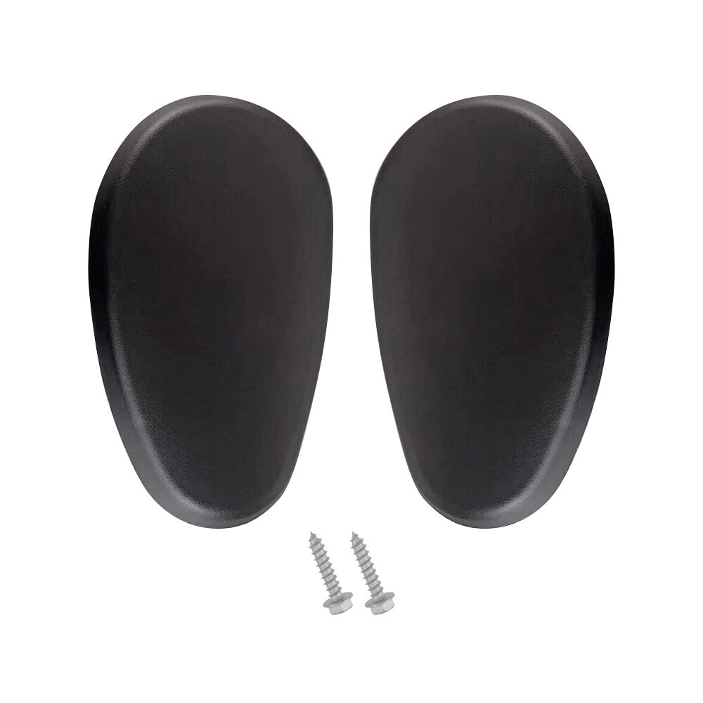2Pcs Tubular Side Step Bar End Cap Black for Ram 1500 2500 3500 2009-2016 Q