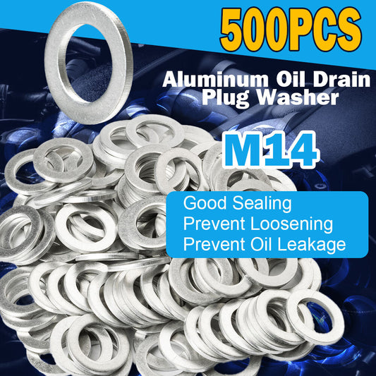 500-piece pack of aluminum oil drain plug washers for Honda 94109-14000 - Brand New Q