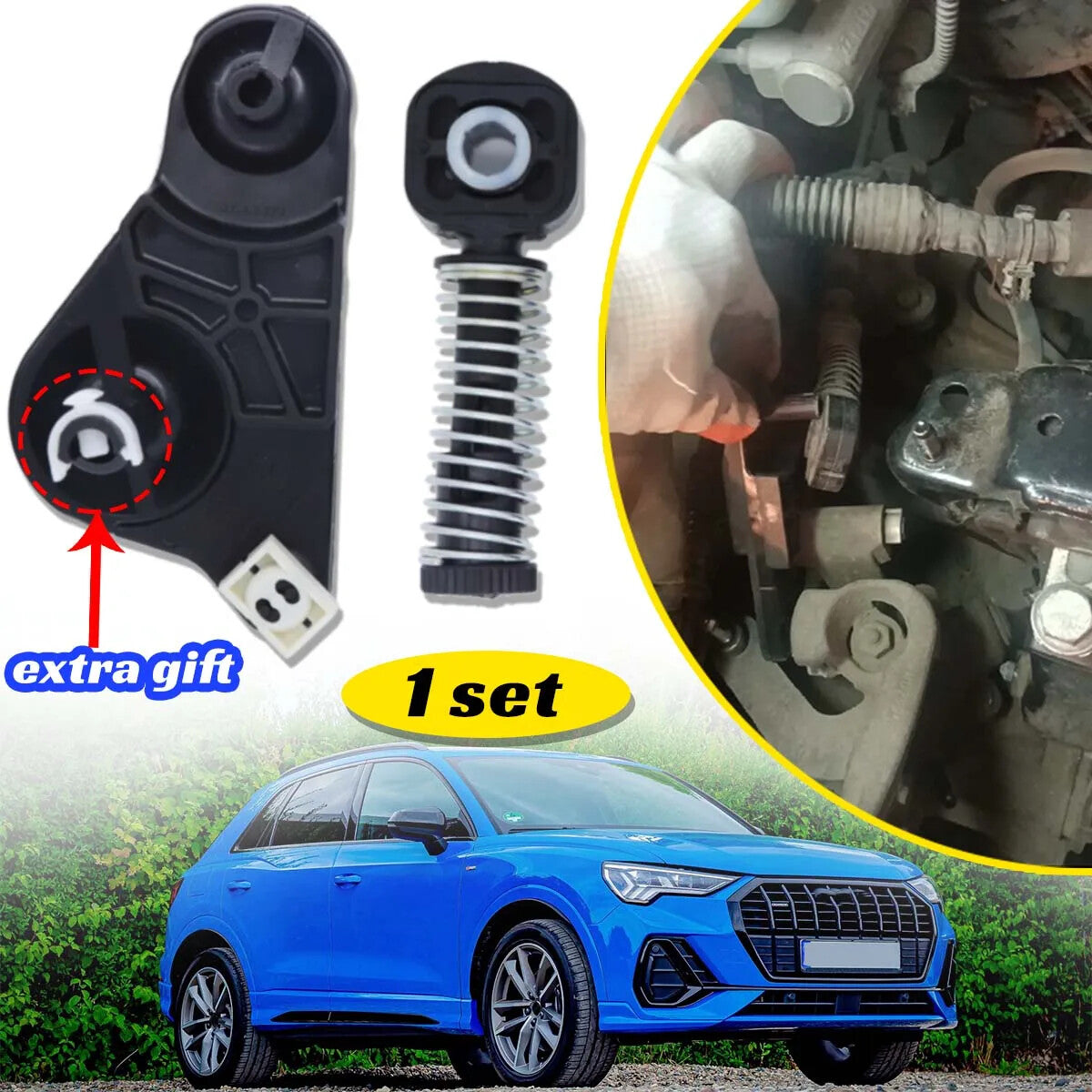 for Audi A1 S1 Relay Lever Bowden Manual Shifter Linkage Lever Shaft Cable Catch