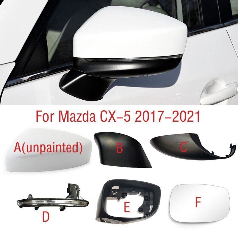 Side mirror lower base protective cover for lens glass, suitable for Mazda CX-5 2017-21 Q