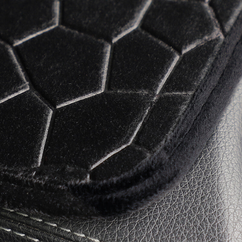 Car Short Plush Breathable Fashionable Central Armrest Case Cover Mat Black v