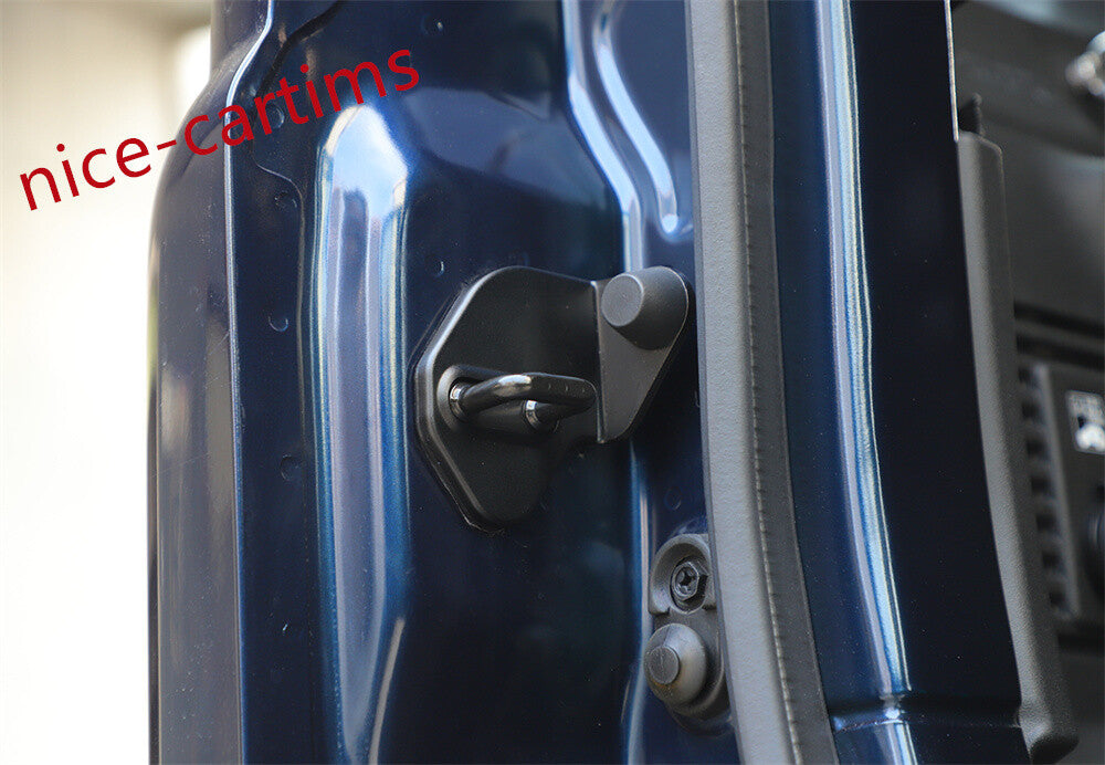 5¡ÁAlloy Black Car Door Lock Protector Buckle Cover for Suzuki for Jimny 4-door 2019+