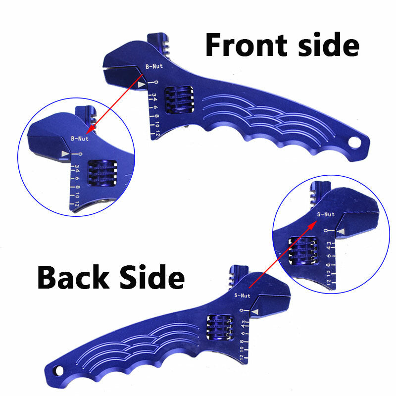Blue Adjustable Wrench 3AN-12AN Aluminum Tool Spanner for Hose End Fitting Q