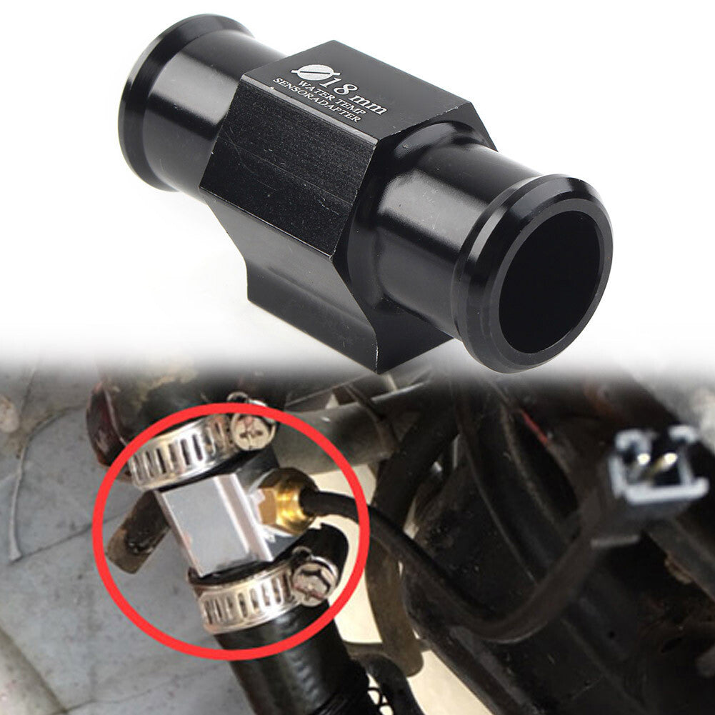18mm Water Temp Temperature Joint Pipe Sensor Gauge Meter Radiator Hose Adapter Q