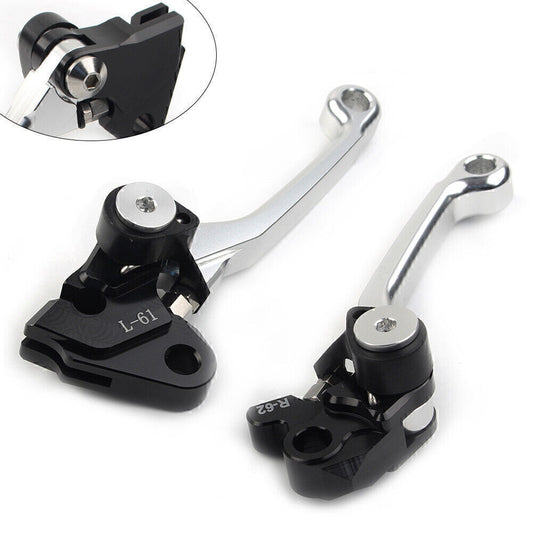 Fit for Kawasaki KX450F 2006-2010 2012 Pivot Dirt Clutch Brake Levers SILVER