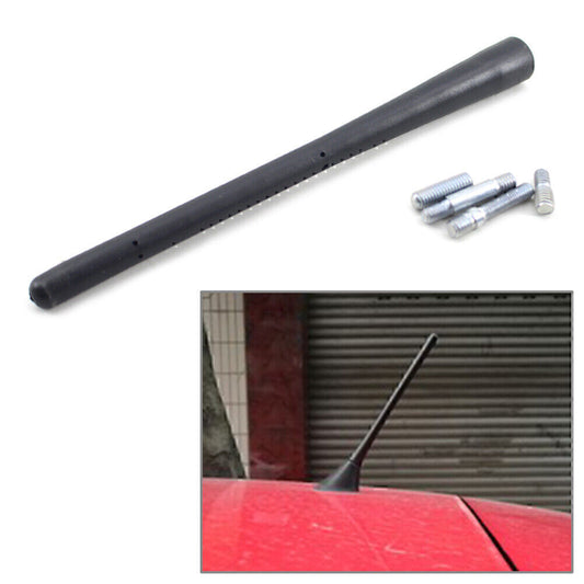 17CM Aerial Antenna Roof AM/FM Radio Mast Car AM/FM Radio Universal Black Q