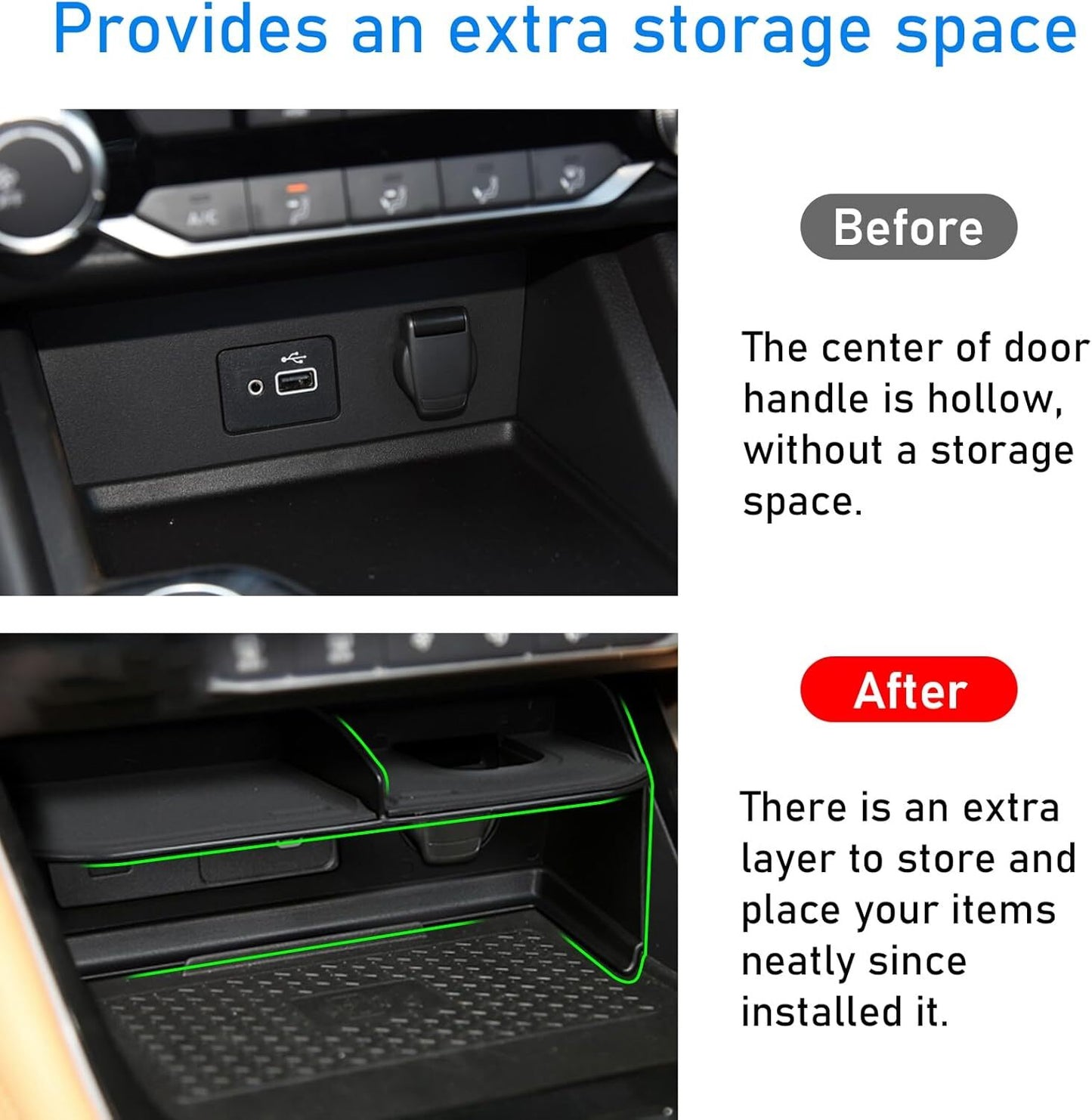 Suitable for 2020-2024 Sentra vehicles. Center console storage box/dashboard insert storage box. n
