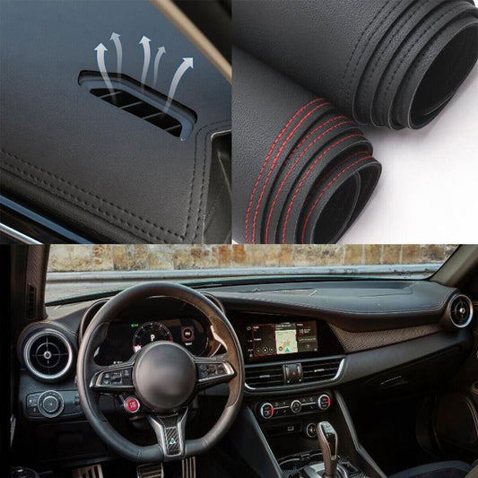 1X PU leather Dashboard Dash Mat Non-slip DashMat Sun Shade Pad For Giulia 16-24