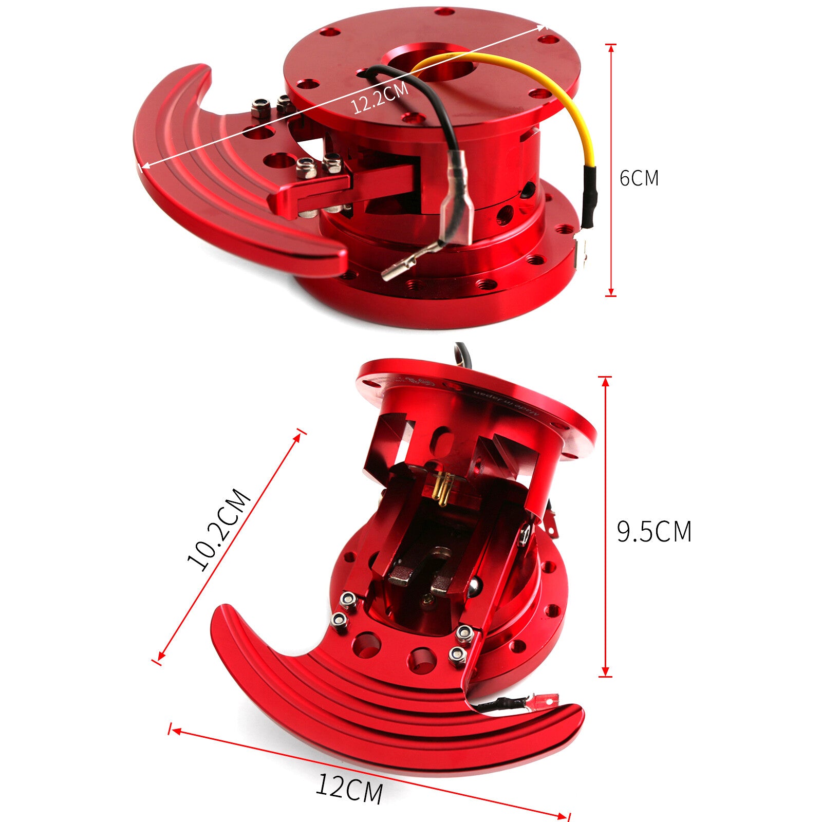 2.4 Extend Aluminum Red Steering Wheel Quick Flip Tilt Up Kit for Honda for Acura