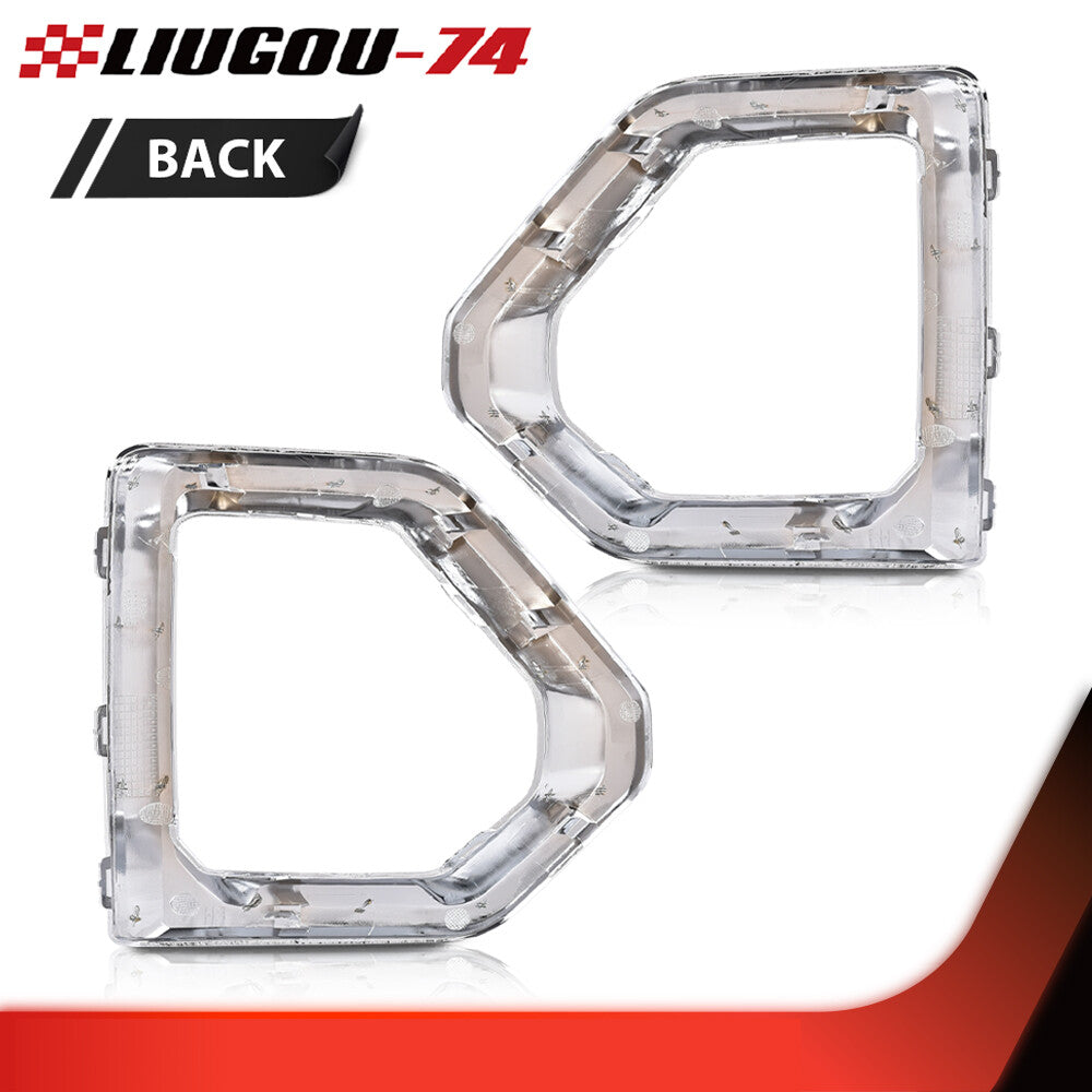 Suitable for 2019-2021 for GMC for Sierra Denali/SLT chrome fog light cover/front cover.