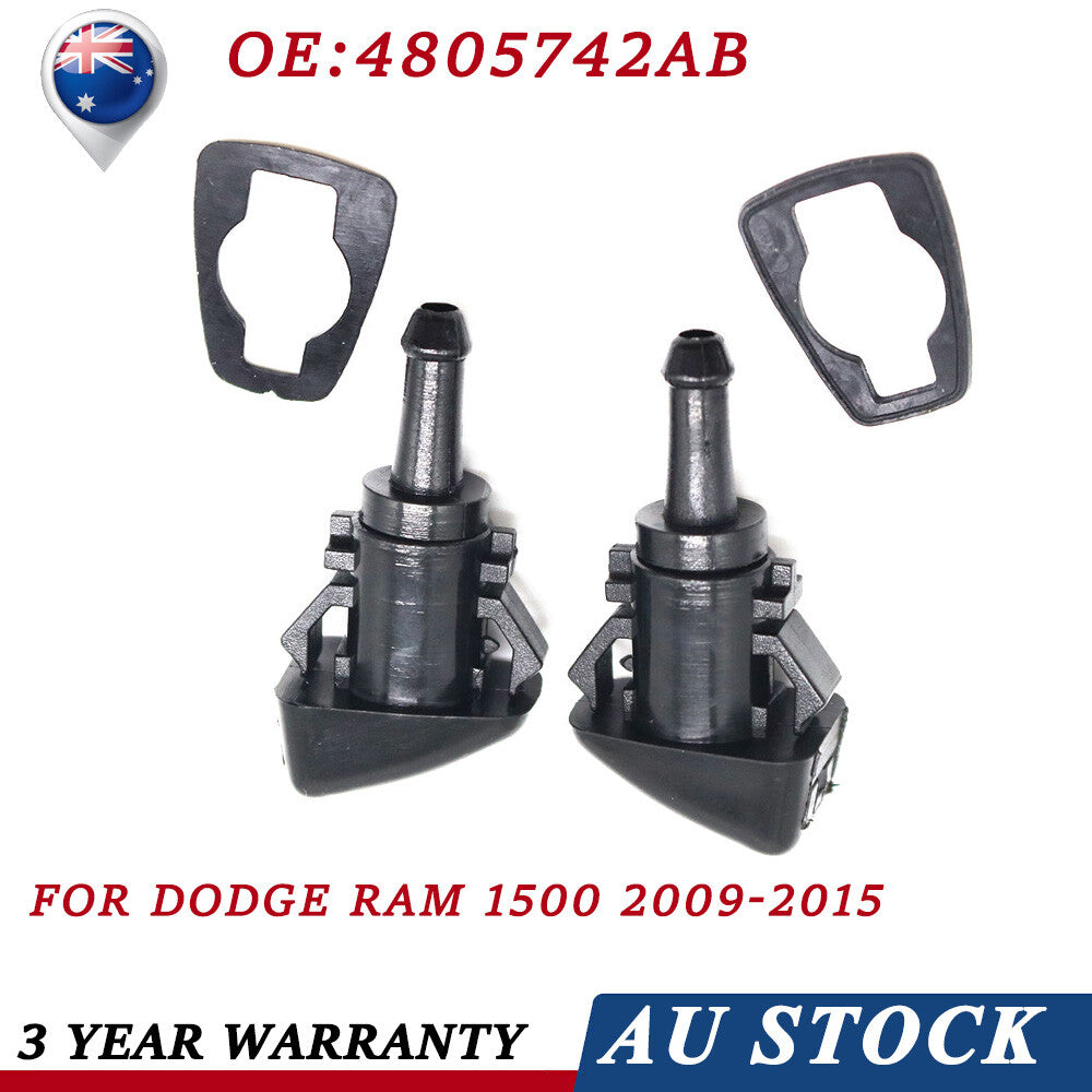 2x Windshield Washer Nozzle Fits for Dodge for Ram 2500 3500 2010-2015 4805742AB Q