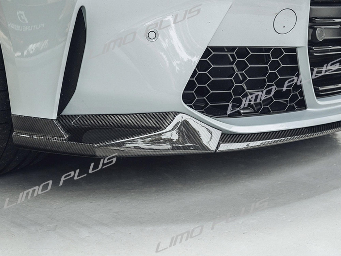 For 21-24 for BMW G80 M3 G82 M4 Performance Style Carbon Lok Front Bumper Lip Kit Q