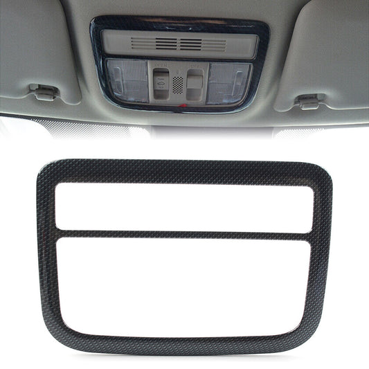 Front Reading Light Lamp Frame Cover Trim Fit for Honda for Civic 2016-2020 Carbon Fiber