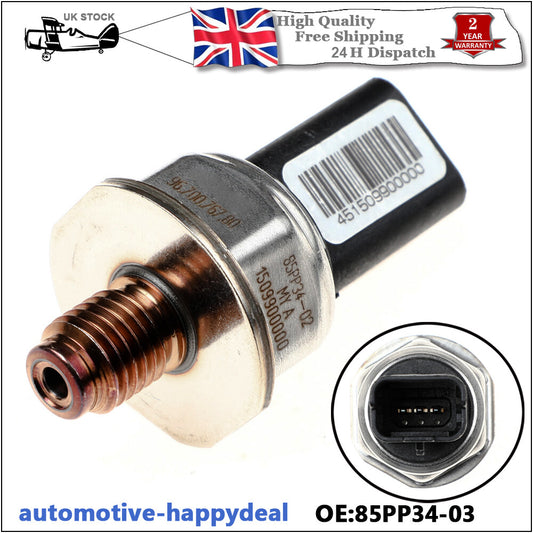 FUEL RAIL PRESSURE SENSOR for CITROEN C3 C4 DS3 DS4 DS5 85PP34-03
