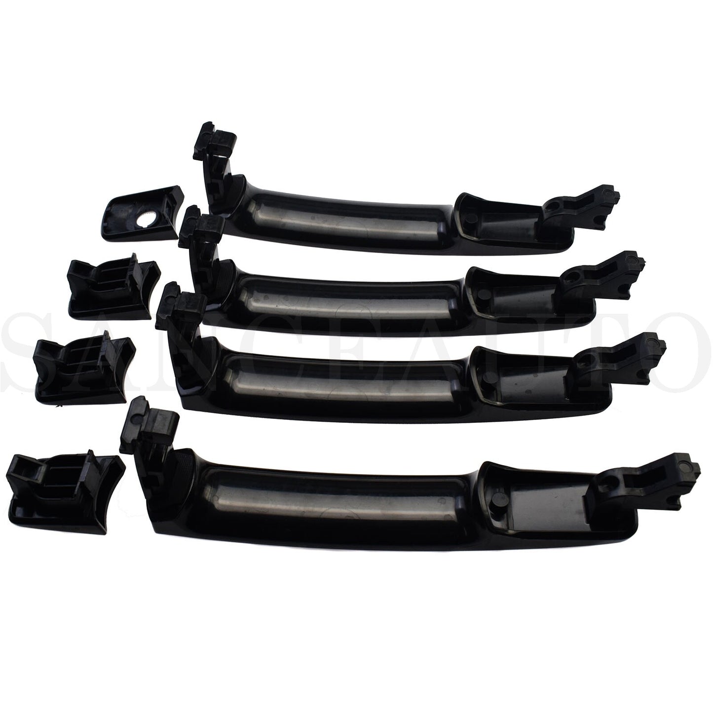 Front and rear left outer door handles are compatible with Rogue for Infiniti G35- n