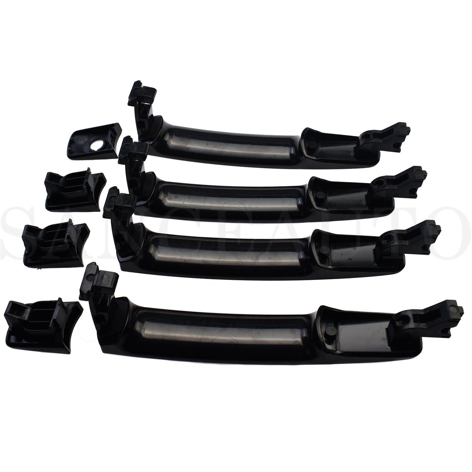 Front and rear left outer door handles are compatible with Rogue for Infiniti G35- n