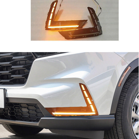 2PCS LED Fog Lamp Daytime Running Light turn signal for Honda CR-V CRV 2023 n