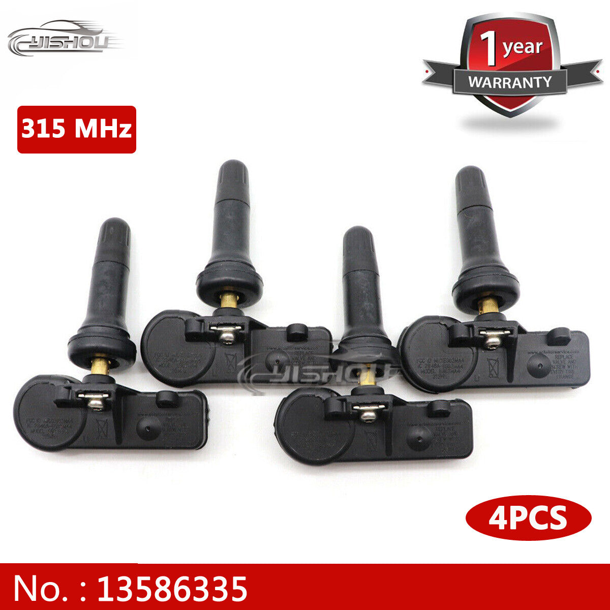 4-piece TPMS tire pressure monitoring sensor kit suitable for Chevrolet for GMC 13586335