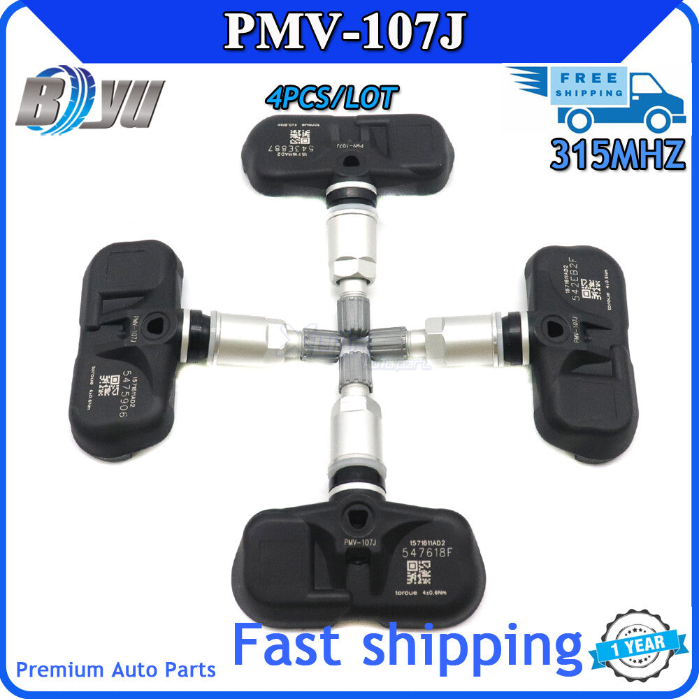 4pcs TPMS new tire pressure sensor PMV-107J, suitable for Silva and for Lexus 42607-33021- v