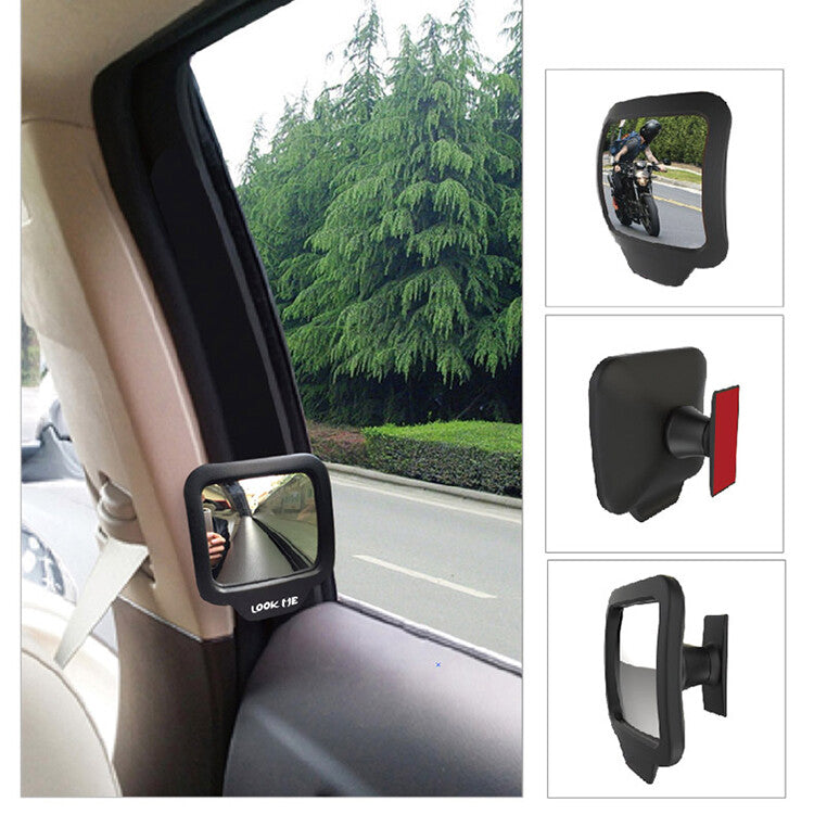 Adjustable Blind Spot Mirror Stick Wide Angle Car Rv Truck Van Side View Convex