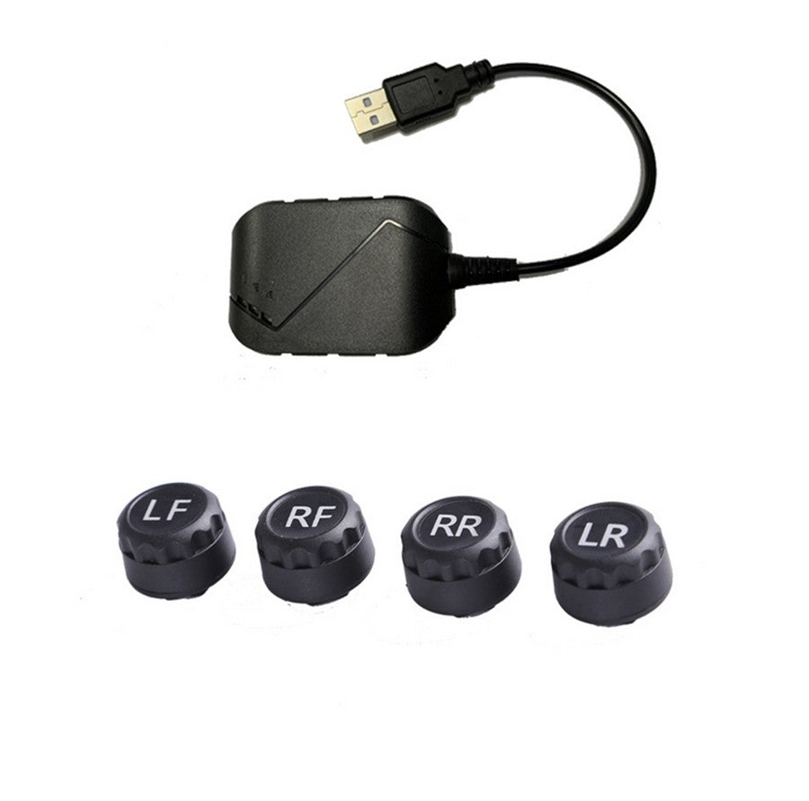 USB Android TPMS External Sensor Car Tire Pressure Monitoring Alarm System Q