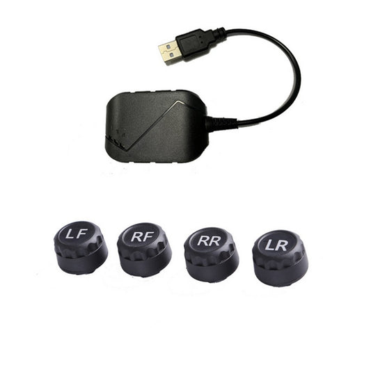 USB Android TPMS External Sensor Car Tire Pressure Monitoring Alarm System Q