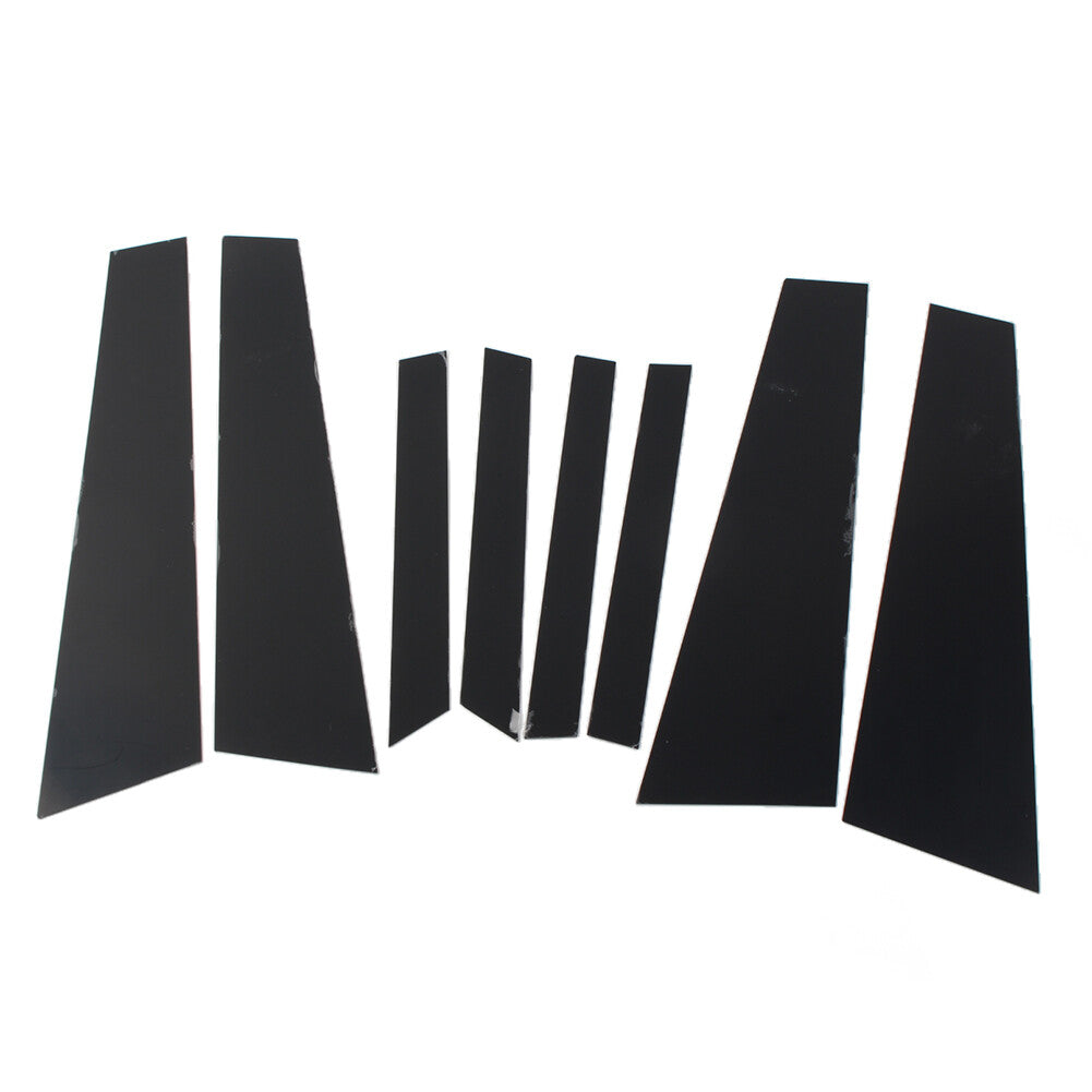 8pcs Glossy Black Pillar Posts Door Window Trim Cover Fit for BMW X6 F16 2015-2019