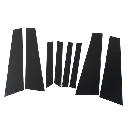 8pcs Glossy Black Pillar Posts Door Window Trim Cover Fit for BMW X6 F16 2015-2019