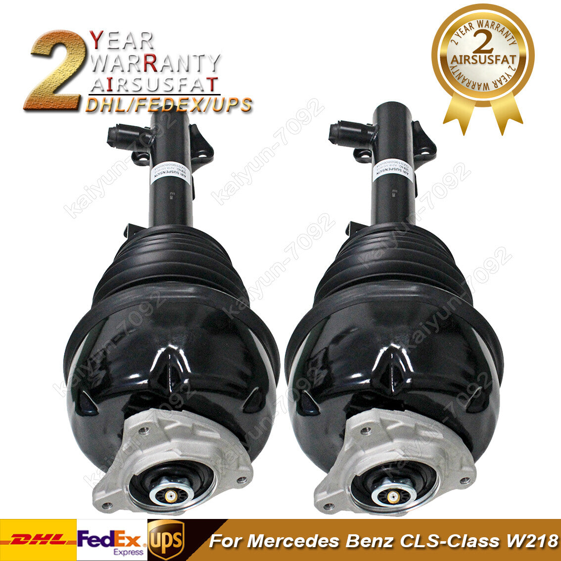 2x Front LeftRight Air Suspension Struts for Mercedes CLS-Class W218 2183206513
