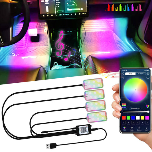 Car / Passenger Car LED Ambient Lighting Interior Lighting Light Bar App Control