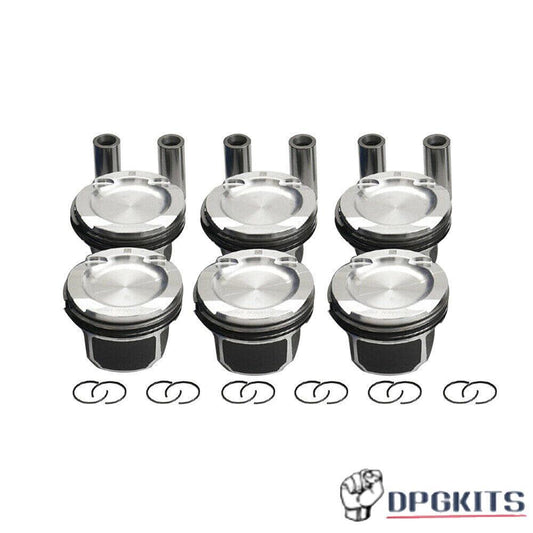 6X Pistons  Rings Kit for BMW N54B30 / 3.0 L6 (2979cc) Turbocharged 11257561698