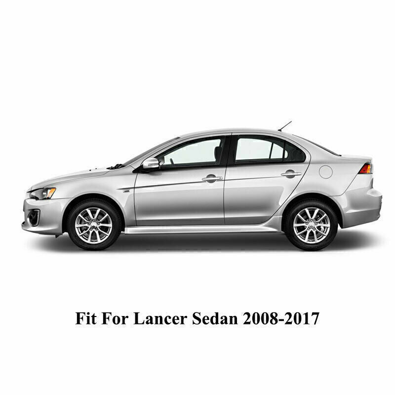 Pillar Posts Door Trim for Mitsubishi Lancer Sedan 2008-2016 2017 Black 6PCs/Set
