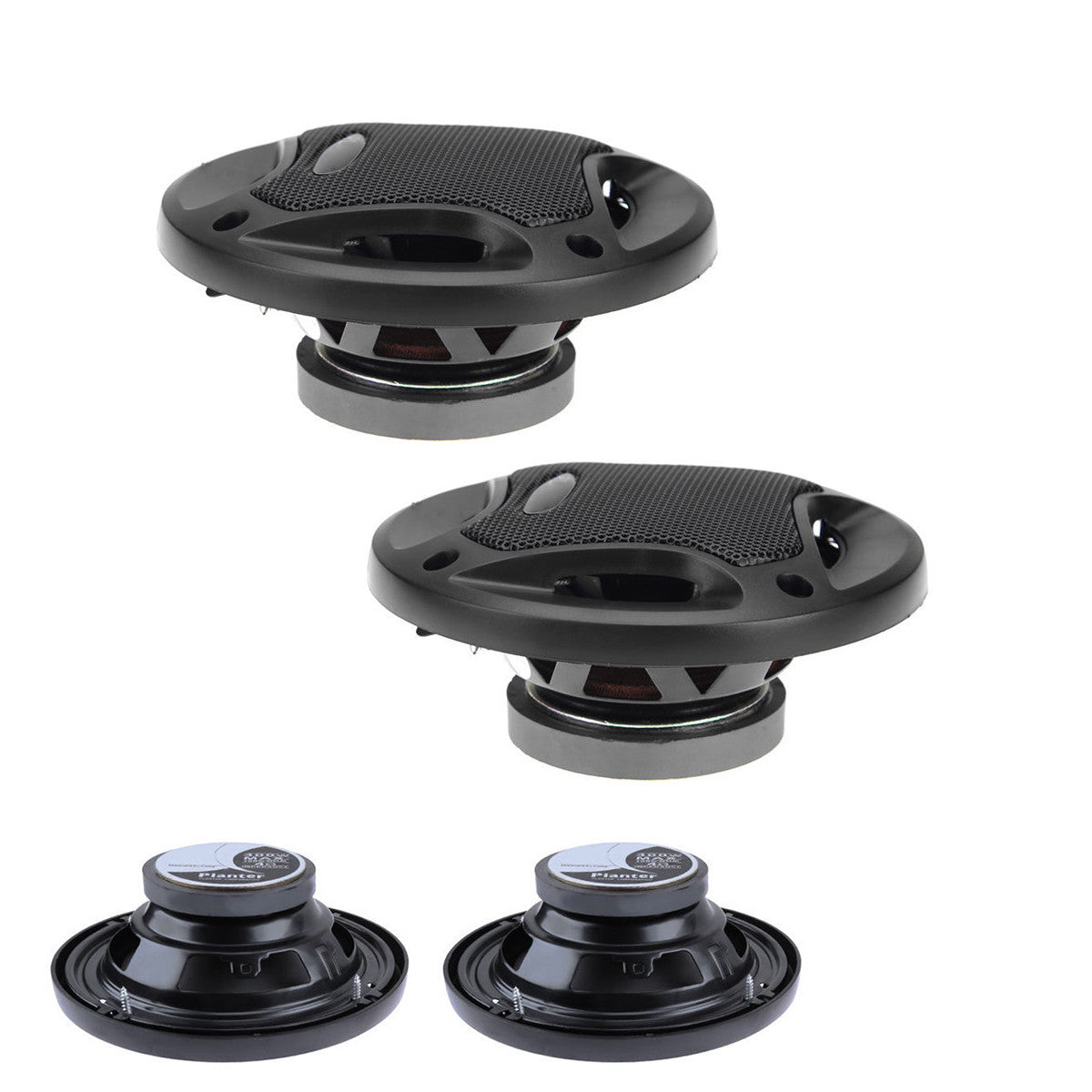 2 Pcs Car Door SubWoofer Coaxial Audio Stereo Horn Speaker 12V 400W 6.54ohm