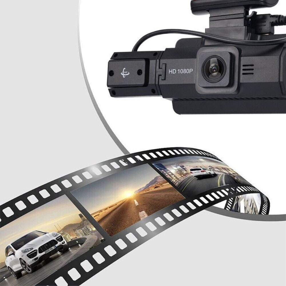 Dual-Lens Car DVR Dash Cam Video Recorder 1080P Front & Inside Camera G-Sensor n