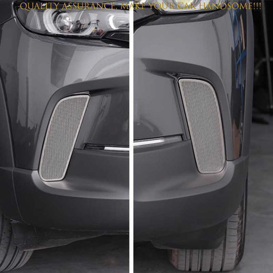 for Mazda CX-50 2023-25 Silver steel Front Bumper Side Air Vent Cover Trim 2PCS