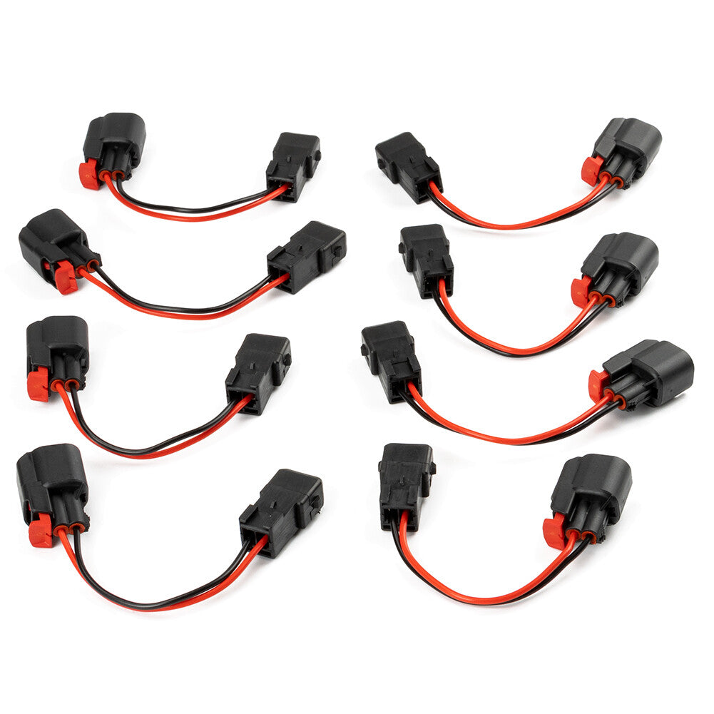 8 PCS New Fuel Injector Connector Adapter EV1 to EV6/EV14 USCAR LS1 LS2 LS3 LT1