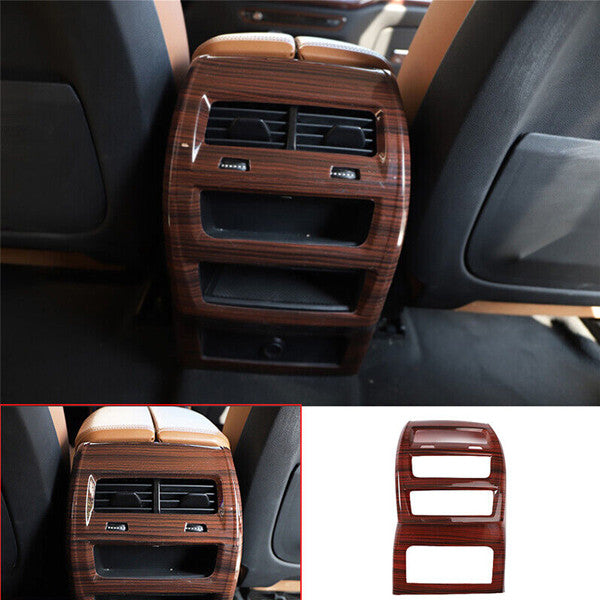 for BMW X5 G05 2019-23 Brown Wood Grain Rear Air Outlet Protection Panel Trim 1P