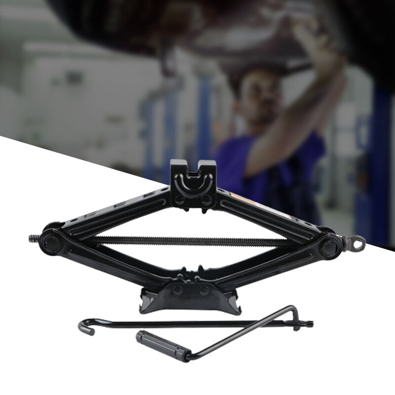 2 Ton Tonne Scissor Wind Up Jack Lift Wind Up Car Van Crank Speed Handle Black