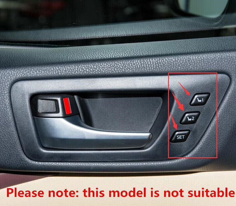 Carbon Fiber Style Inner Door Bowl Frame Cover Trim for Toyota Highlander 17-19