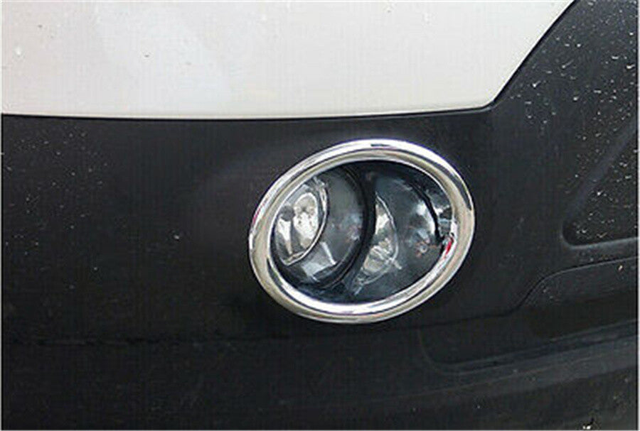 2X ABS Chrome Front Fog Light Cover Trim Left + Right For 2011-15 for Ford Explorer