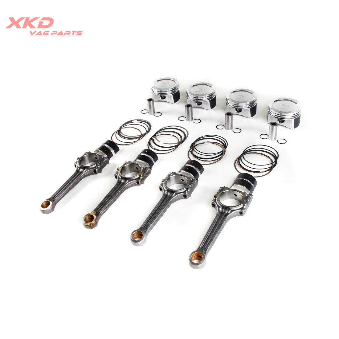 Piston ring assembly and connecting rod bearing kit for Volkswagen Polo 1.6L BCD 06A107065AN