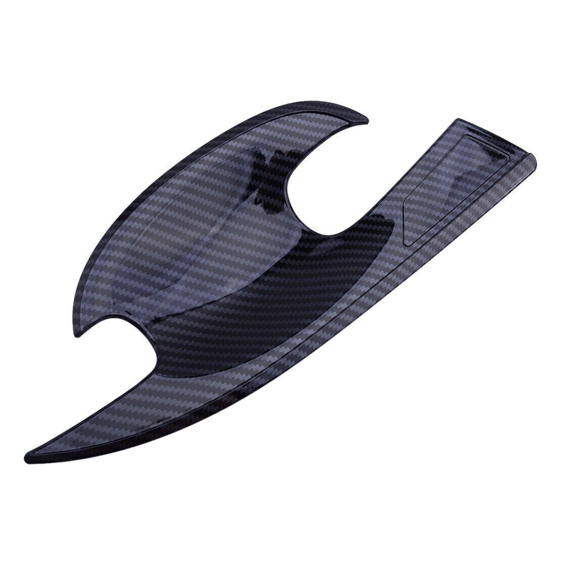 4P Carbon Fiber Style Side Door Handle Bowl Cover Trim for Mazda 3 Axela 19-2023