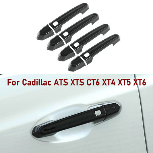 for Cadillac XT5 17-24 Gloss Black for Smart Key Door Handle Moulding Cover Trim 8X