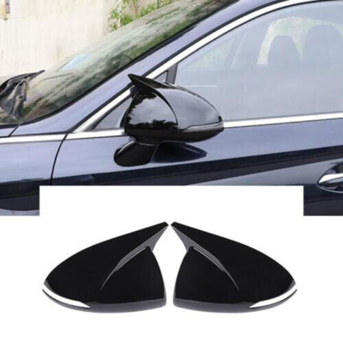 for Hyundai Sonata 2020-2023 ABS Bright Black OxHorn Side Door Mirror Cover Trim